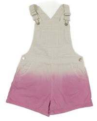 Bílo-růžové riflové laclové kraťasy F&F