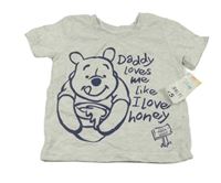 Nové - sivé melírované tričko s Púem George