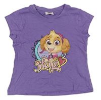 Fialové tričko so Skye Nickelodeon