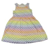 Bielo-farebné kockované šaty zn. H&M
