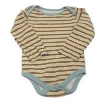 Béžovo-hnedé pruhované body Studio baby