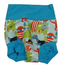 Modré neoprenové plavkové kalhoty s diny Splash About 