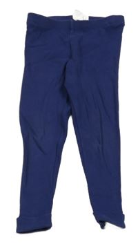 Tmavomodré žebrované legíny Lupilu