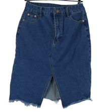 Dámska modrá rifľová sukňa Shein