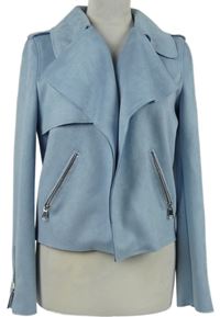 Dámsky svetlomodrý semišový cardigán River Island