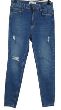 Dámske modré skinny rifle s dierami Peacocks