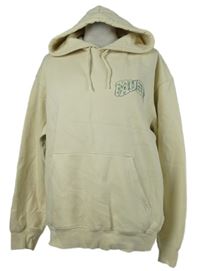 Pánská smetanová mikina s nápisem a kapucí H&M