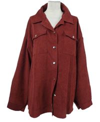 Dámska vínová košeľová bunda Shein