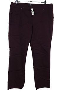 Nové - Dámské vínové crop džegíny Wallis 