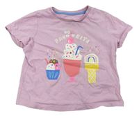 Ružové tričko so zmrzlinami M&S