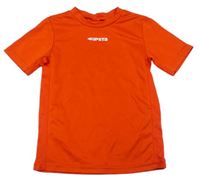 Červené športové tričko s logom Kipsta