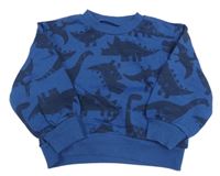 Tmavomodrá mikina s dinosaurami Matalan