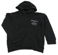 Čierna mikina s nápisom a kapucňou Lupilu