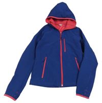 Modrá softshellová bunda s kapucí Decathlon