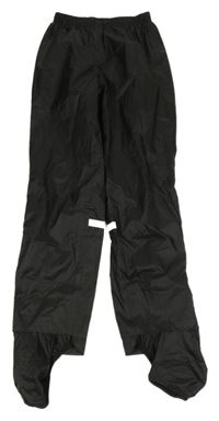 Čierne šušťákové nepromokavé nohavice Decathlon
