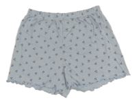 Svetlomodré ľahké kraťasy s kvetinami H&M