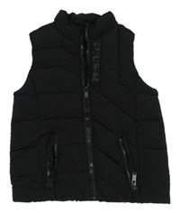 Čierna šušťáková zateplená vesta River Island