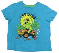 Modré tričko s dinosaurem PRIMARK