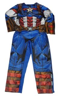Modro-bílo-červený overal - Captain America Marvel
