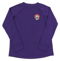 Fialové spodné tričko s líškou