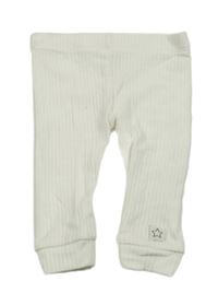 Bílé žebrované tepláky s hvězdou F&F