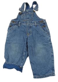 Modré riflové laclové podšité kalhoty H&M