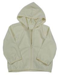 Smotanová šušťáková ľahká bunda s kapucňou Shein