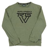 Khaki mikina s logem Ravagio 