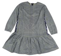 Tmavomodro-bielo-žlté vzorované šaty Primigi