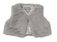 Šedá kožešinová podšitá vesta Primark