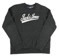 Tmavosivá mikina s logom zn. Jack & Jones