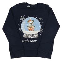 Tmavomodrá mikina s Mickeym a flitry Disney