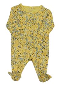 Žlutý overal s kytičkami Next