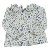 Bílá halenka se zvířátky a límečkem Next