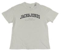 Biele tričko s logom Jack&Jones