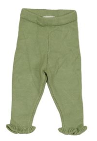 Zelené úpletové nohavice LC Waikiki