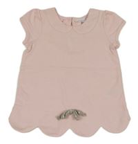 Světlerůžová tunika s falešným límečkem Piper&Posi