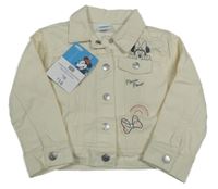 Nové - Smotanová rifľová bunda s Minnií Disney