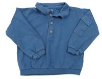 Modrá oversize mikina s vreckom F&F