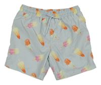 Světlerůžové plážové kraťasy se zmrzlinami Primark