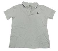 Bílé polo tričko H&M
