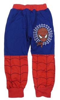 Kobaltově modro-červené tepláky se Spider-manem