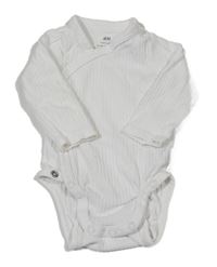 Biele rebrované body H&M