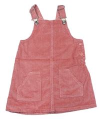 Ružové menšestrové šaty s vreckami E-Vie Angel