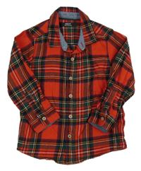 Červeno-kockovaná košeľa Next