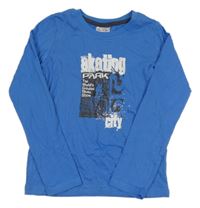 Modré tričko so skateboardistou POCOPIANO