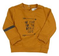 Medová mikina s nápismi a šípmi  LA REDOUTE