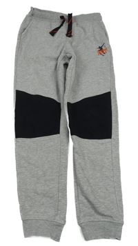 Šedo-černé melírované tepláky se skateboardistou Pepperts!