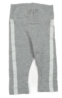Sivé melírované legíny s bielým pruhom H&M