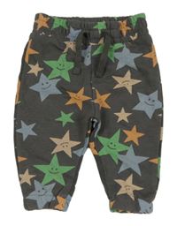 Tmavosivé tepláky s hviezdičkami so smajlíkmi PRIMARK